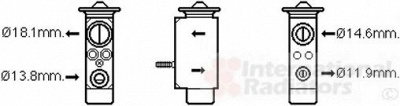 VAN WEZEL 18001492 -  Расширительный клапан, кондиционер